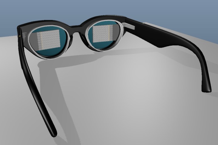 Interior view of the SolidddVision smartglasses.