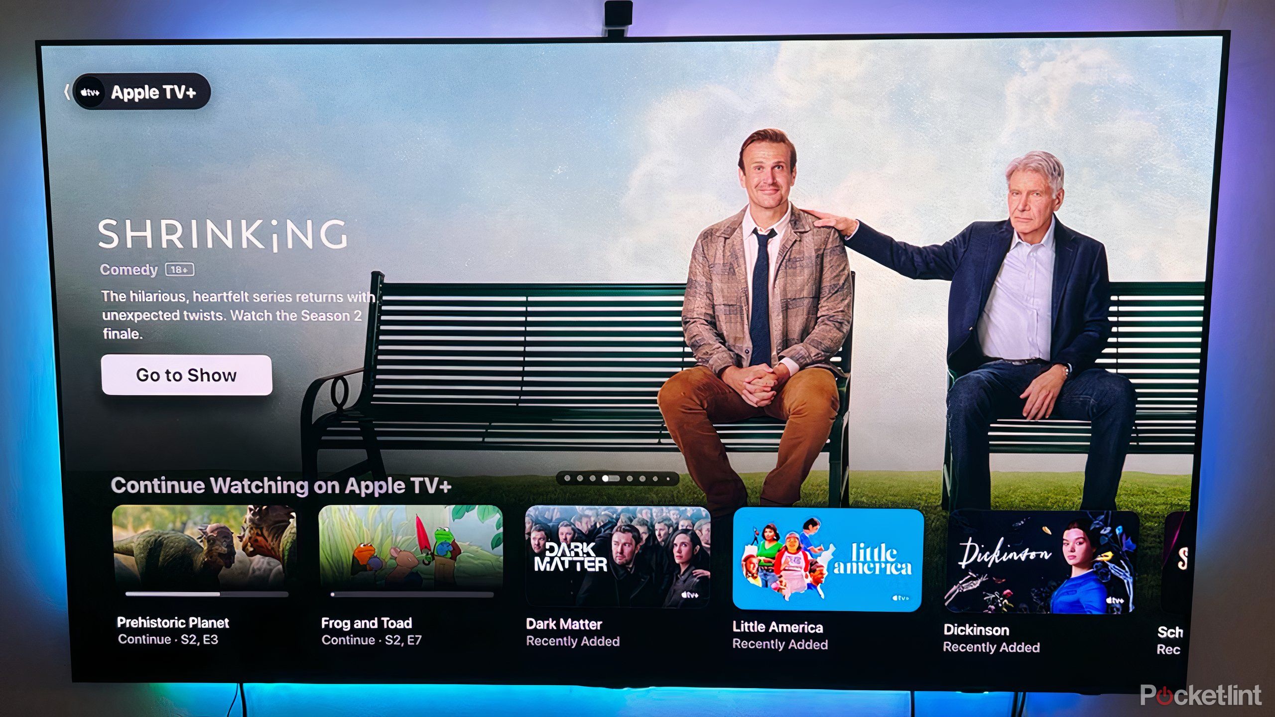 TV show Shrinking on Apple TV +. 