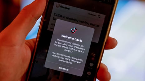 'We need to save TikTok' says Trump who called for the app to be banned in 2020 – video