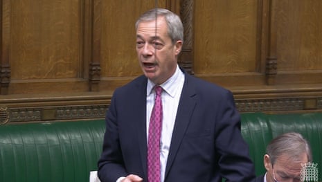 Nigel Farage speaking in the debate