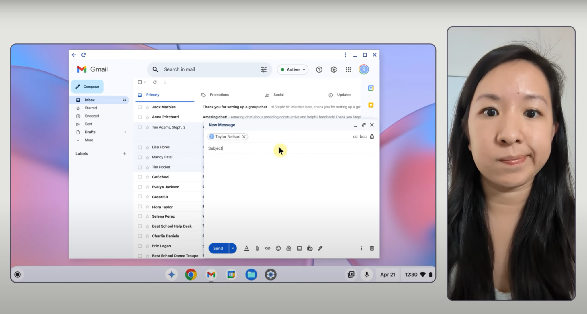 Google Chromebooks Face Control feature thumbnail image