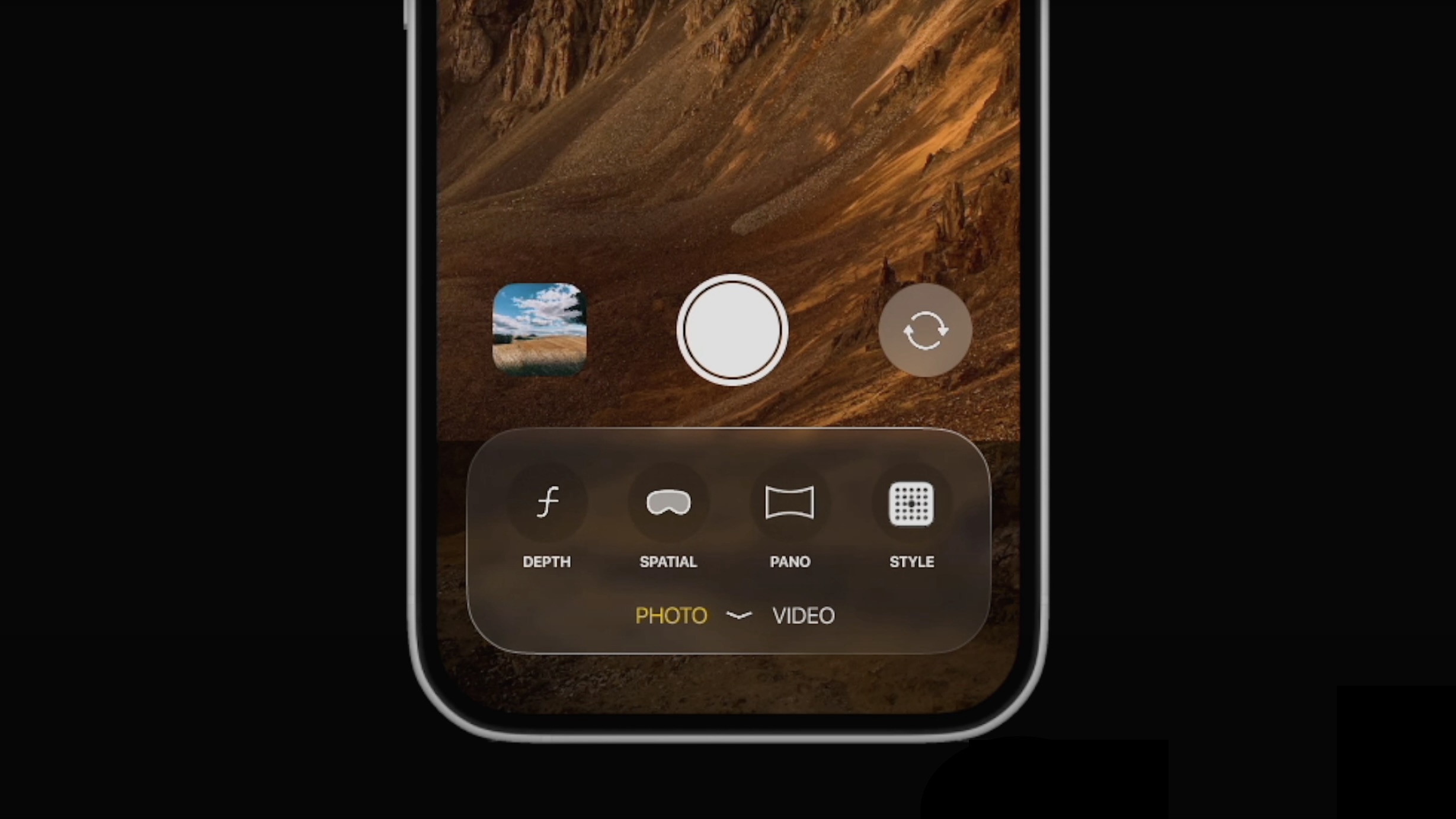 iOS 19 redesigned Camera app concept