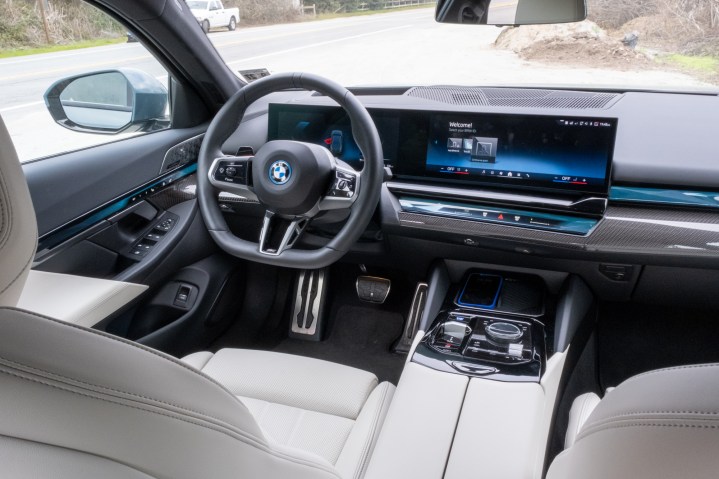 BMW i5 driver's seat