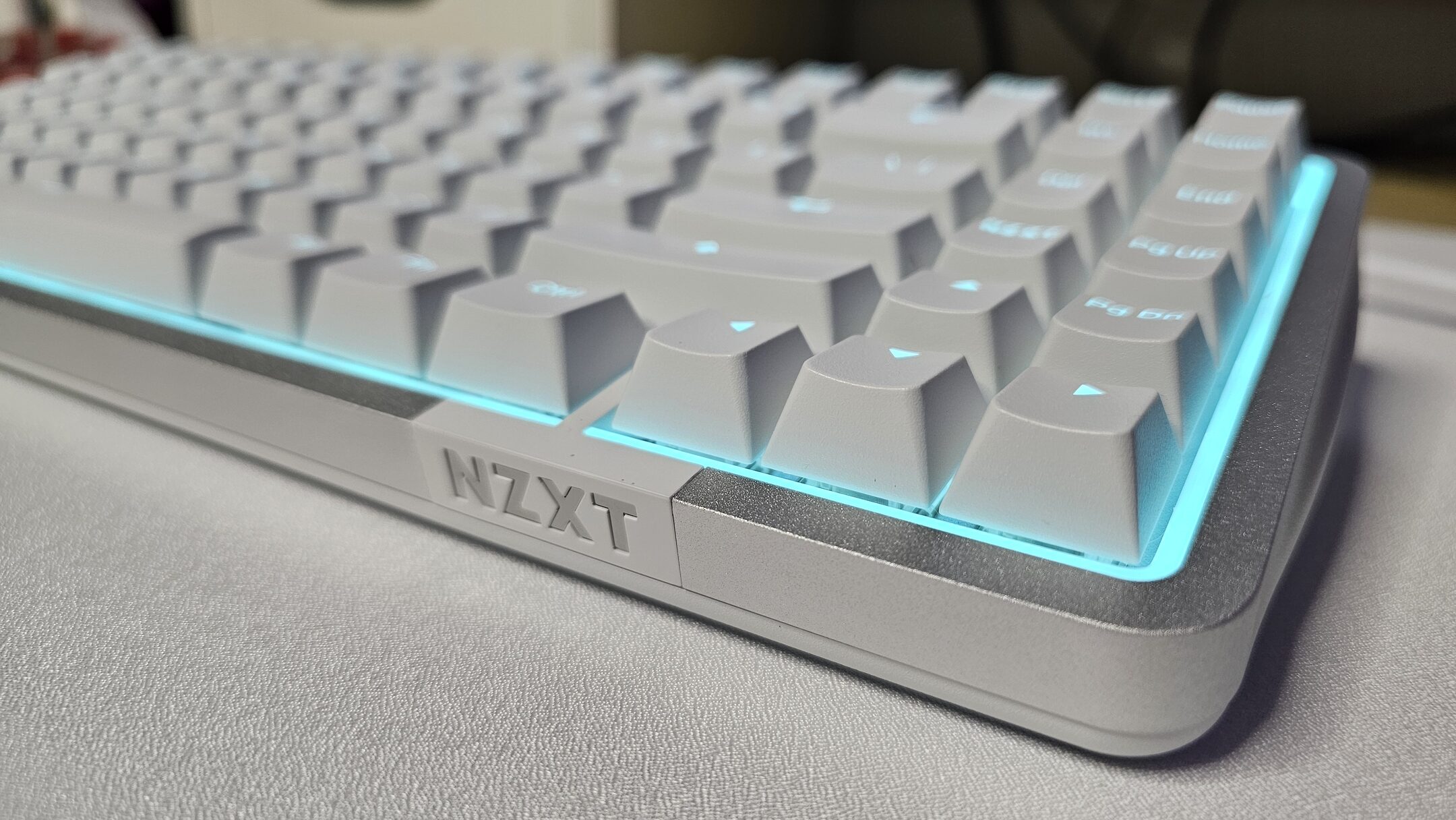 Up close shot of the NZXT Function Elite MiniTKL Keyboard