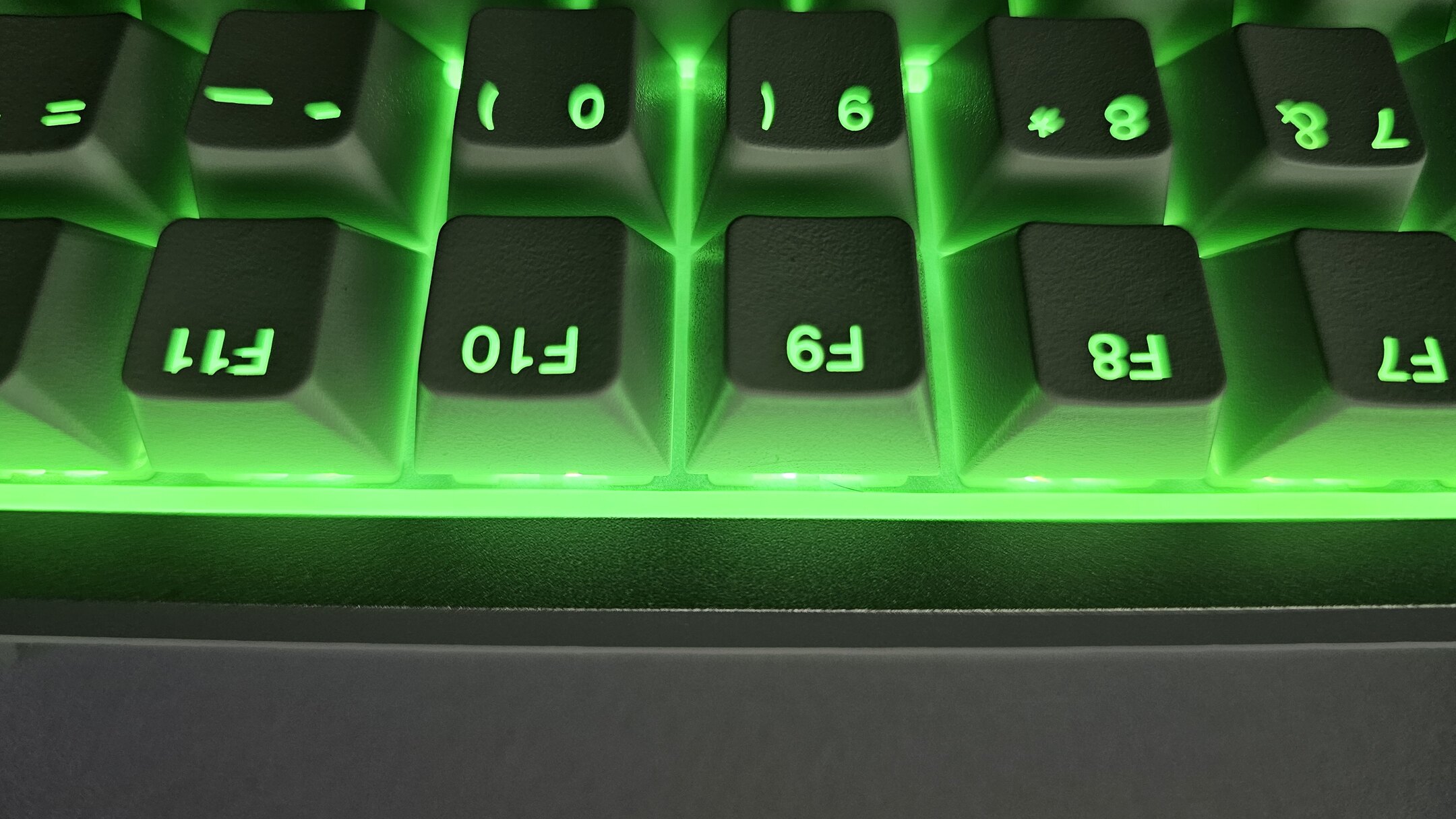 Up close shot of the NZXT Function Elite MiniTKL Keyboard