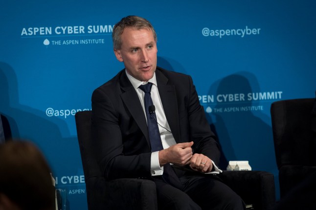 Ciaran Martin, chief executive officer of the National Cyber Security Centre (NCSC), speaks during the 2018 Aspen Cyber Summit in San Francisco, California, U.S., on Thursday, Nov. 8, 2018. The summit brings together influential voices to discuss cybersecurity and policymaking. Photographer: David Paul Morris/Bloomberg via Getty Images