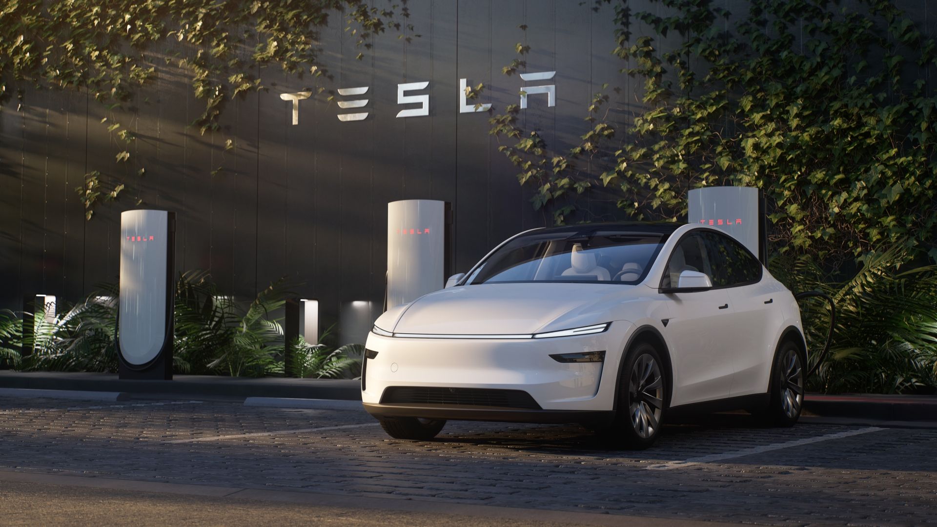 2025 Tesla Model Y Juniper Supercharging