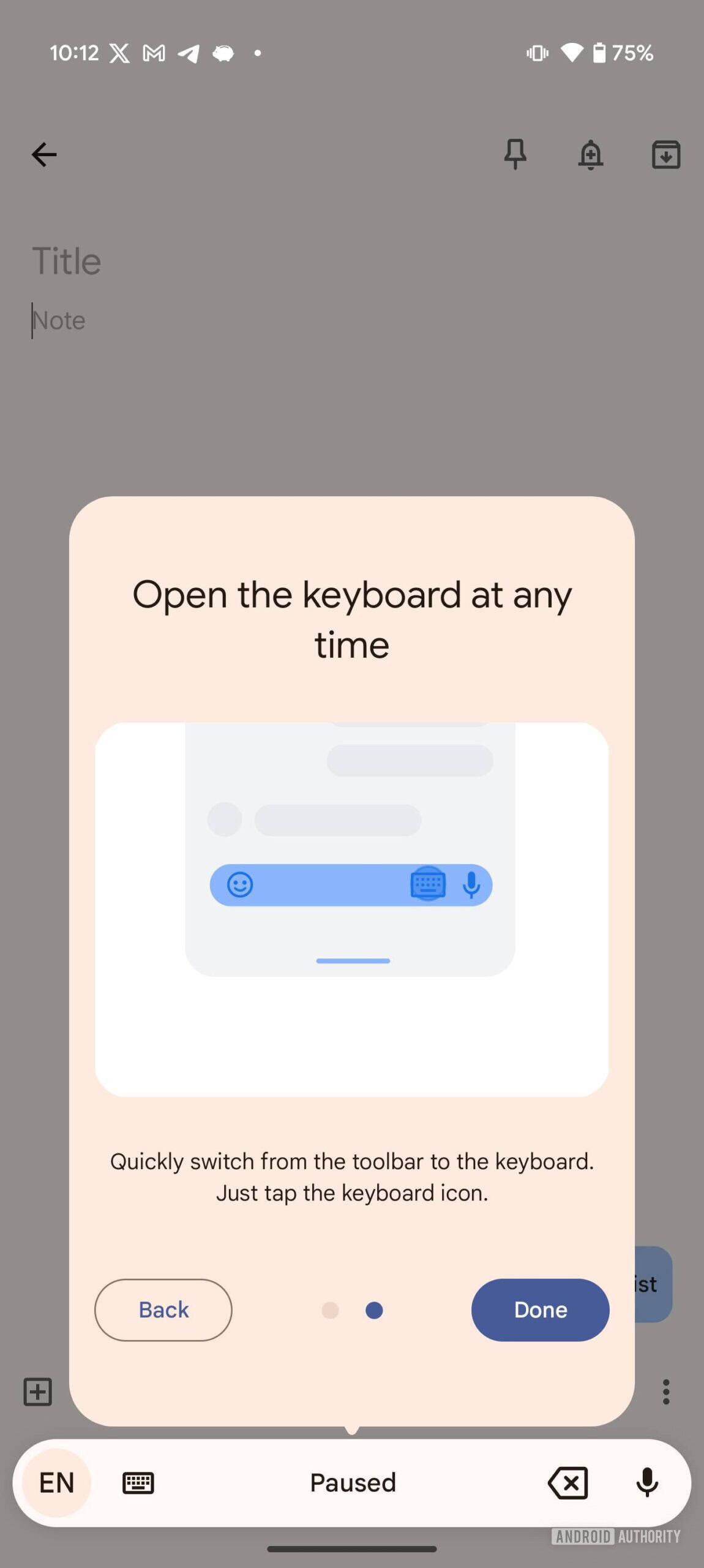 Gboard new Assistant Voice Typing UI 3