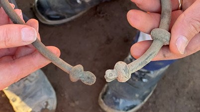 Metal ‘oath ring’ unearthed at the site