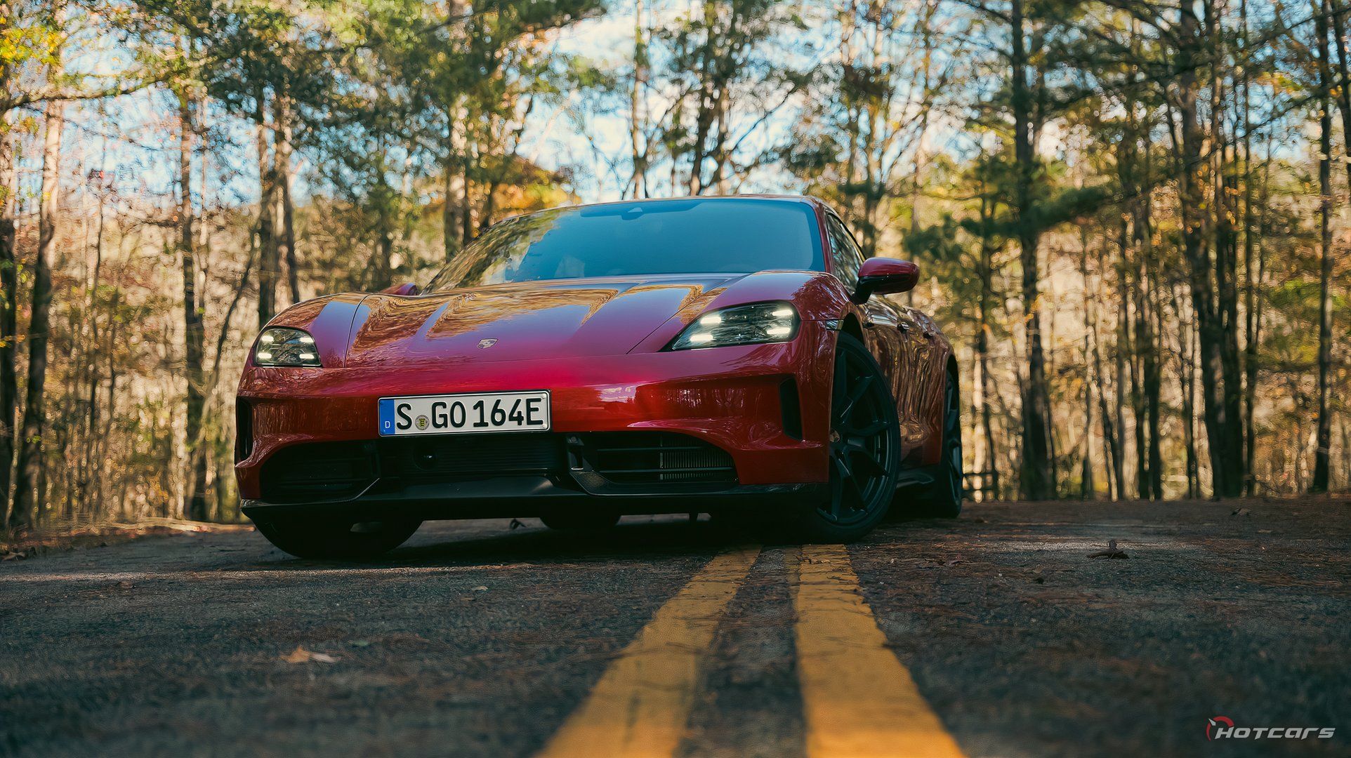 2025 Porsche Taycan GTS Sport Turismo on the road