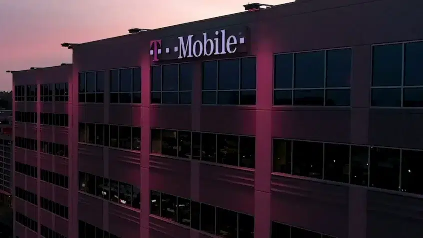 Building with T-Mobile logo in front