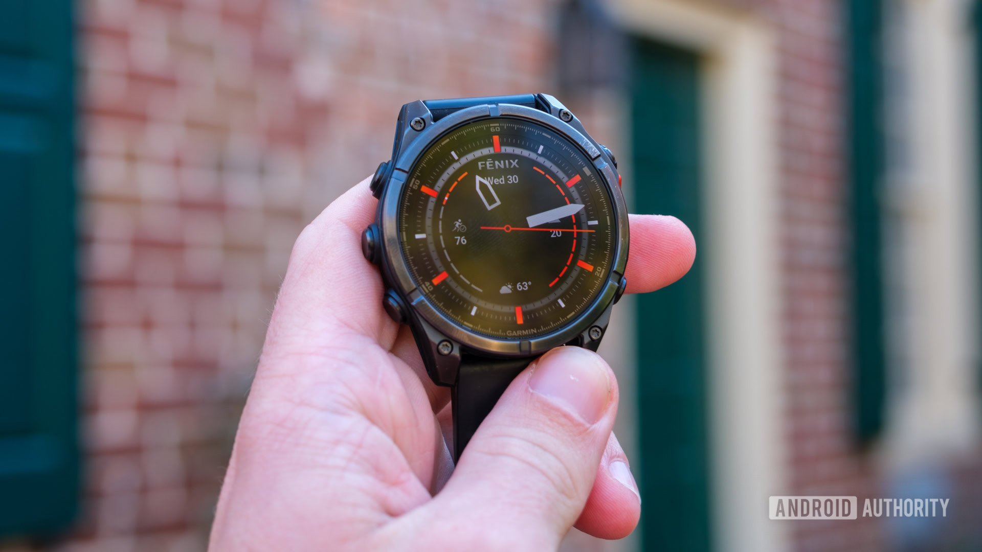 Garmin Fenix 8 AMOLED in hand