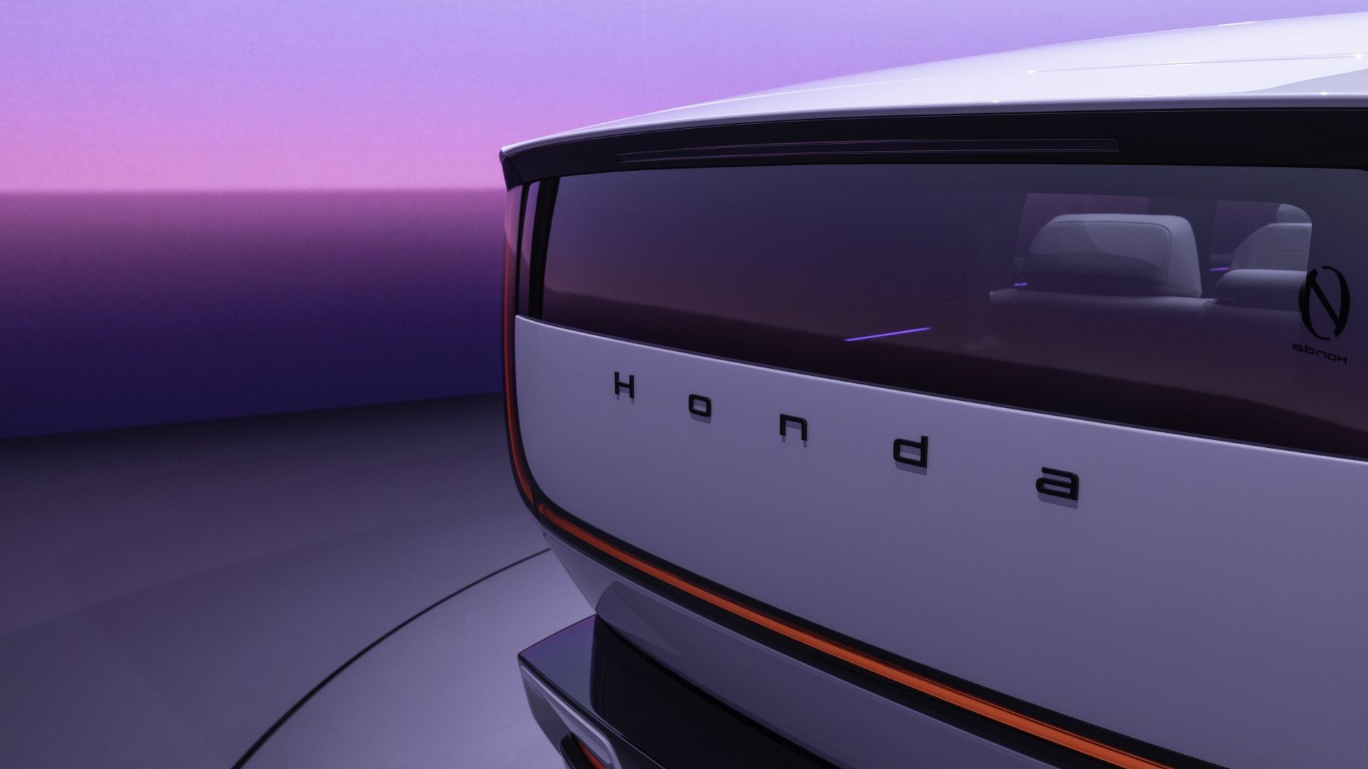 Close up of the rear of a Honda 0 SUV Prototype 