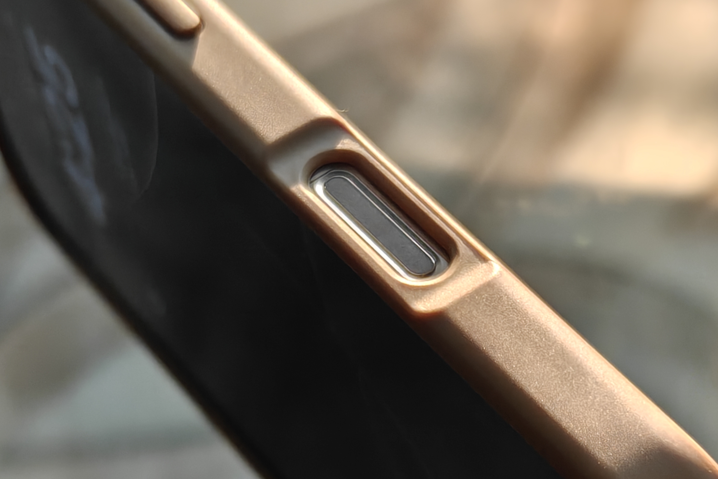 Close-up view of a Spigen case.