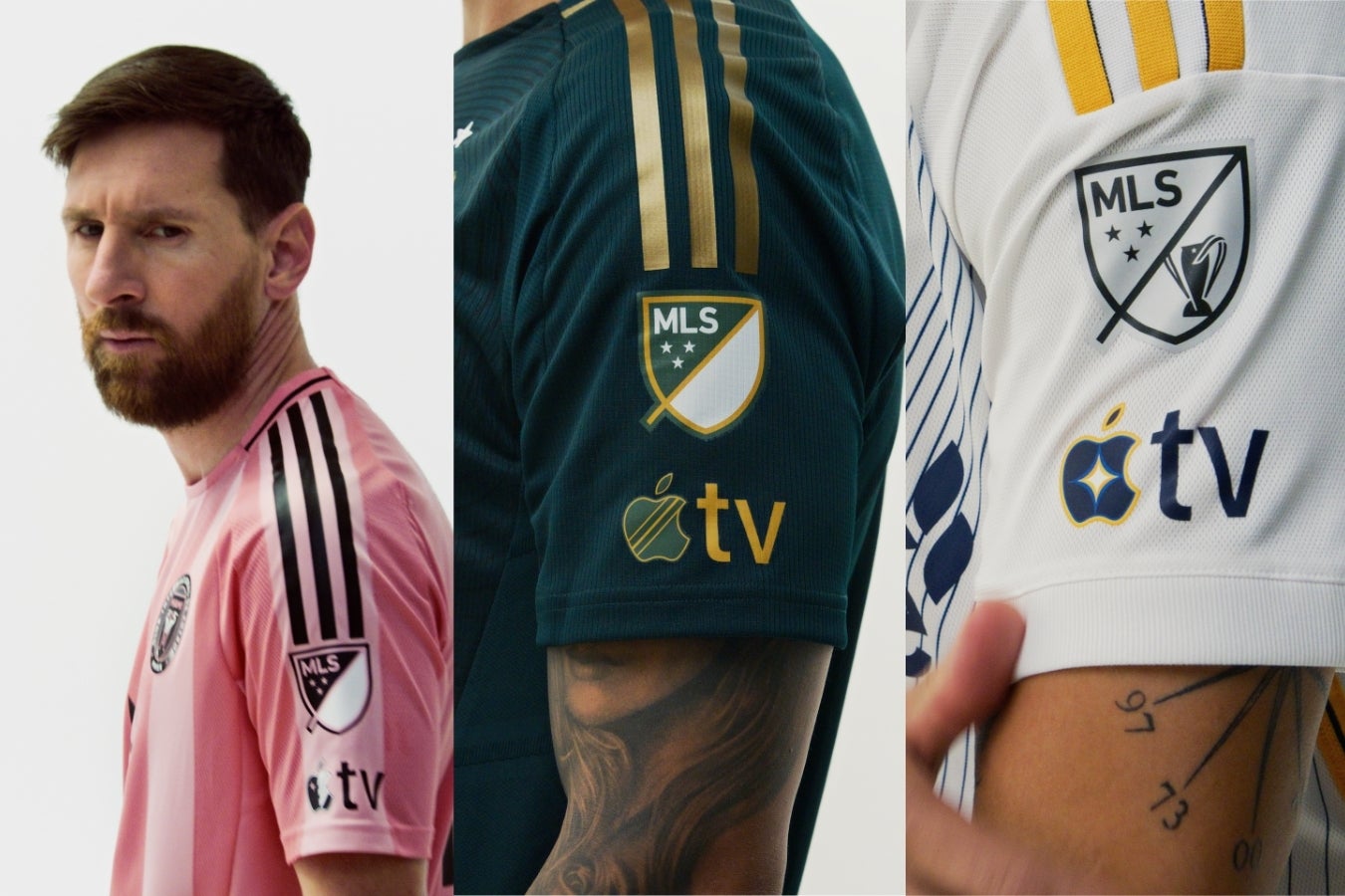 Screenshots from the MLS sleeve patches on different players