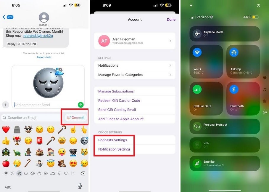 iOS 18.4 beta 1 adds something new for Genmoji, the Podcast app, and the Control Center. | Image credit-PhoneArena - Apple's iOS 18.4 beta 1 arrives and includes a new drawing style for Image Playground