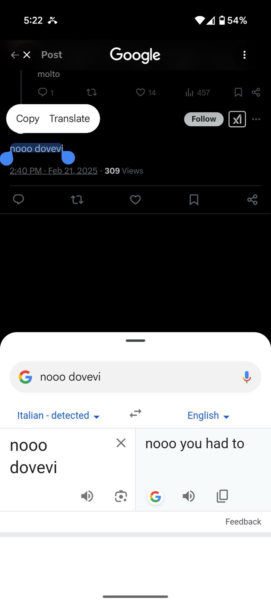 google circle to search screenshot translate 2