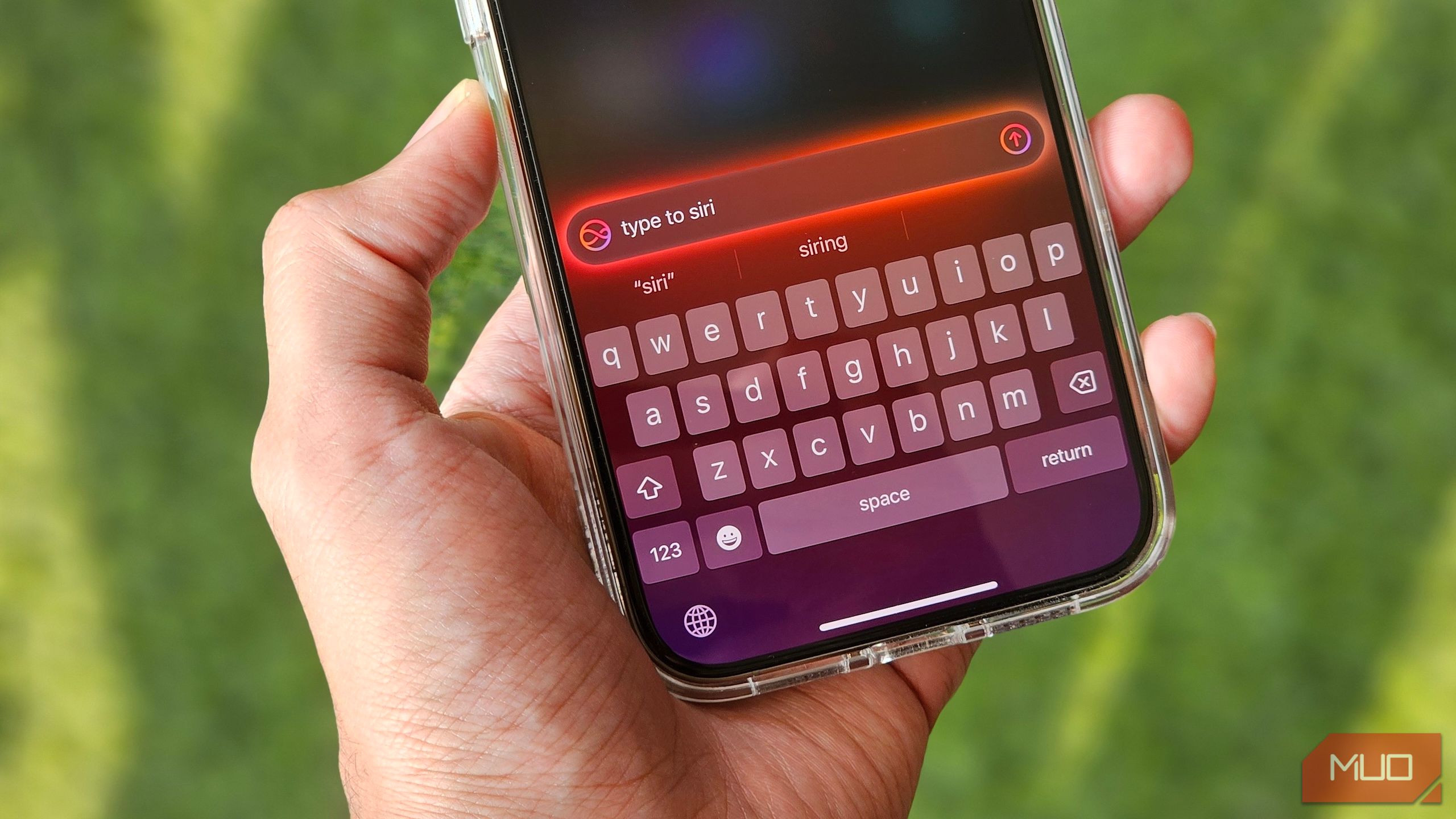 Using Type to Siri on an iPhone.