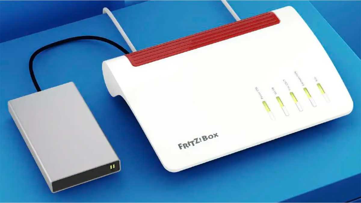 Fritzbox mit angeschlossener Festplatte als Router-NAS