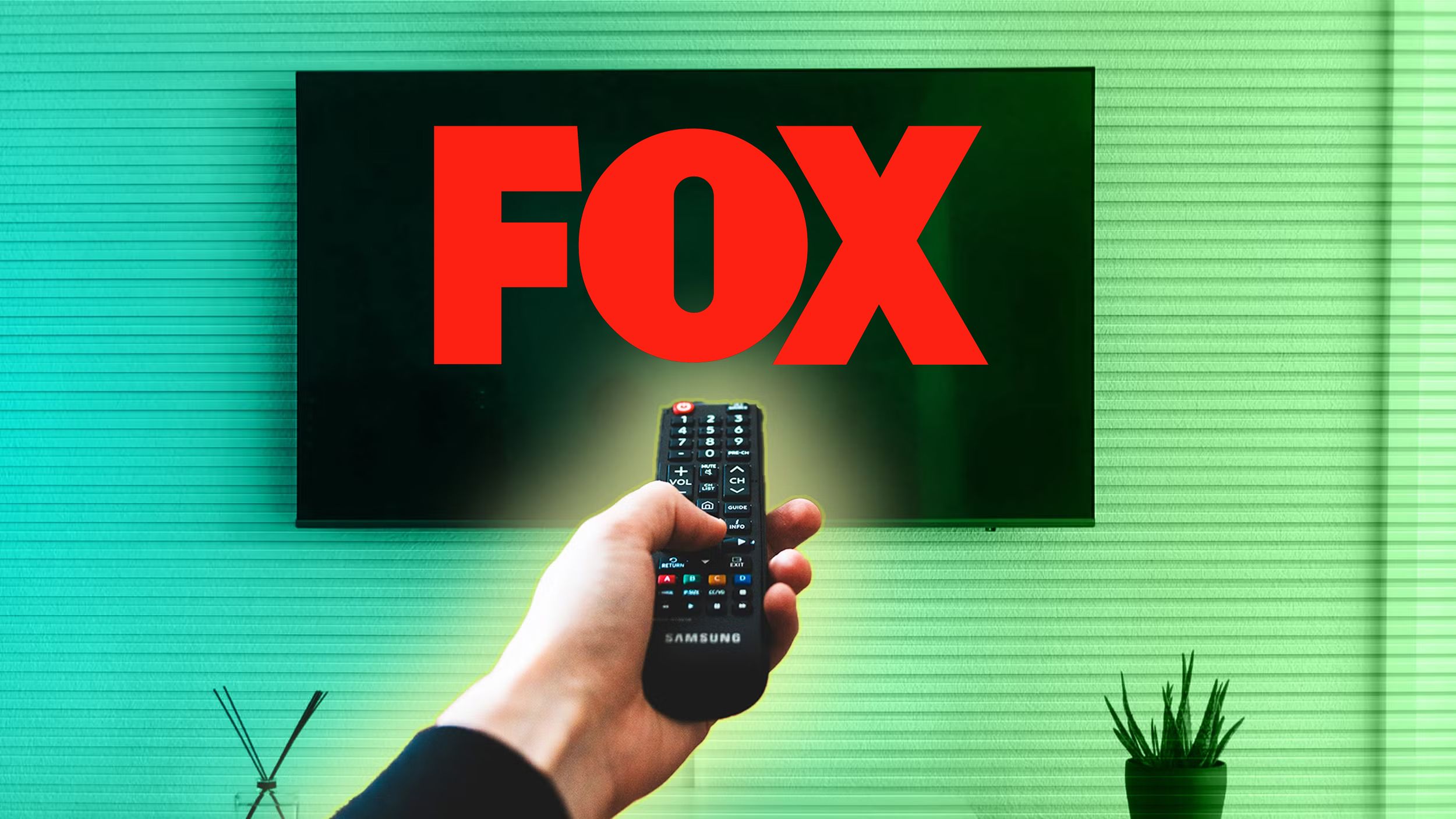 Fox logo on TV