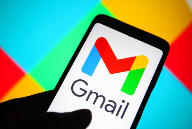 UKRAINE - 2021/12/15: In this photo illustration, the logo of Google mail, a free email service provided by Google is seen displayed on a smartphone. (Photo Illustration by Pavlo Gonchar/SOPA Images/LightRocket via Getty Images)