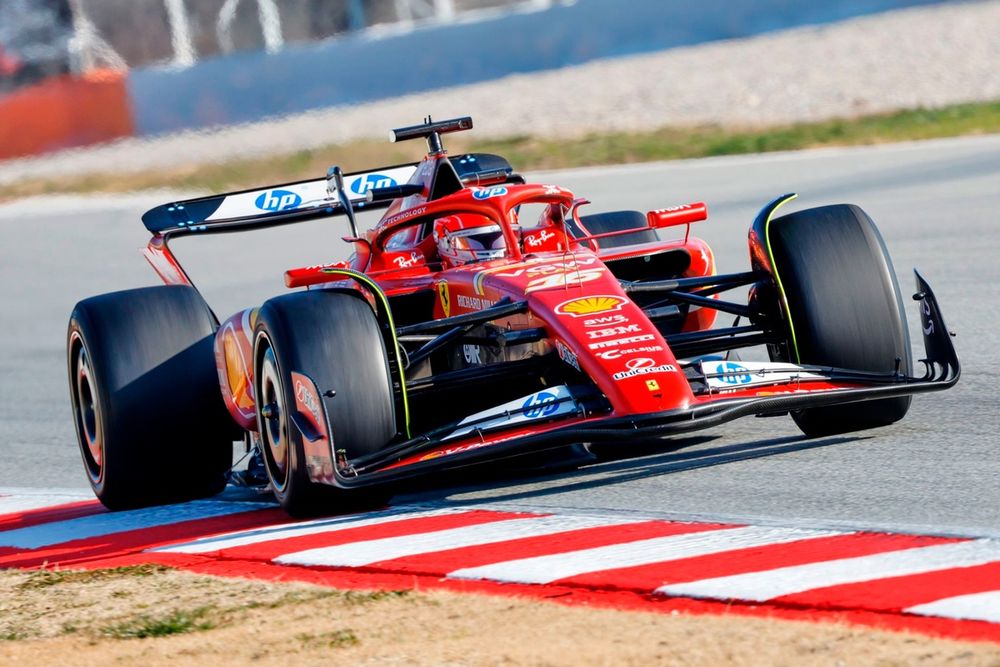 Charles Leclerc, Ferrari SF-24 during Pirelli test