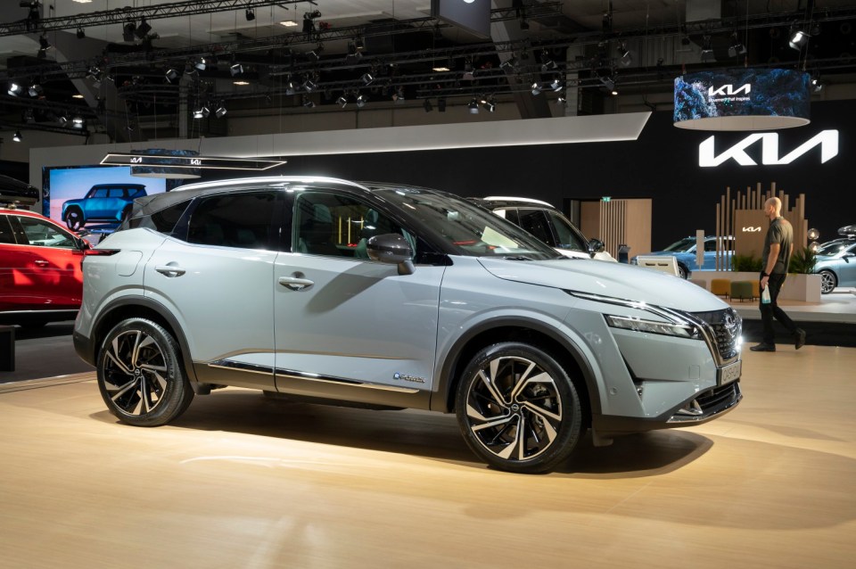 BRUSSELS, BELGIUM - JANUARY 13: Nissan Qashqai at Brussels Expo on January 13, 2023 in Brussels, Belgium. (Photo by Sjoerd van der Wal/Getty Images)