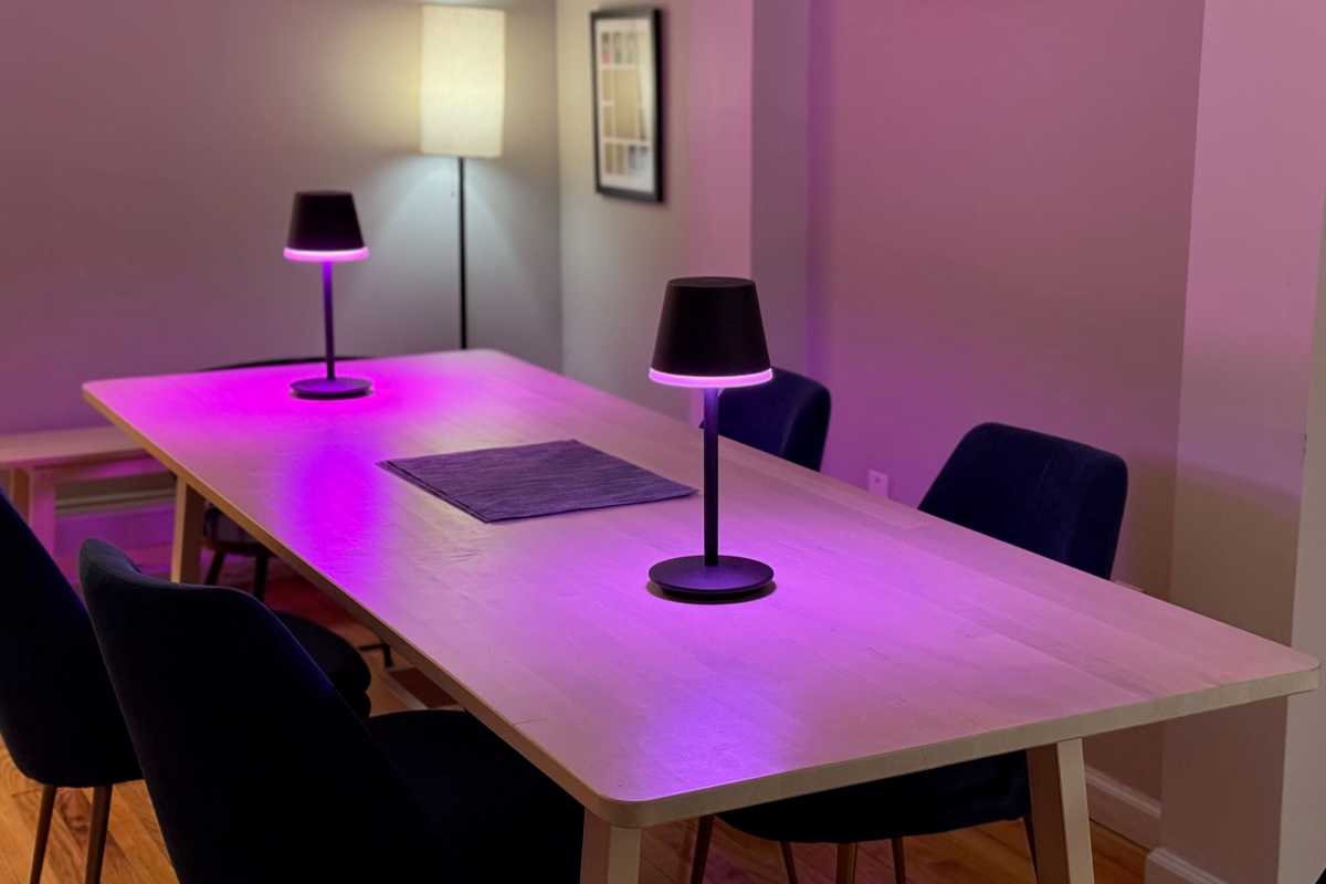 Philips Hue lamps angle