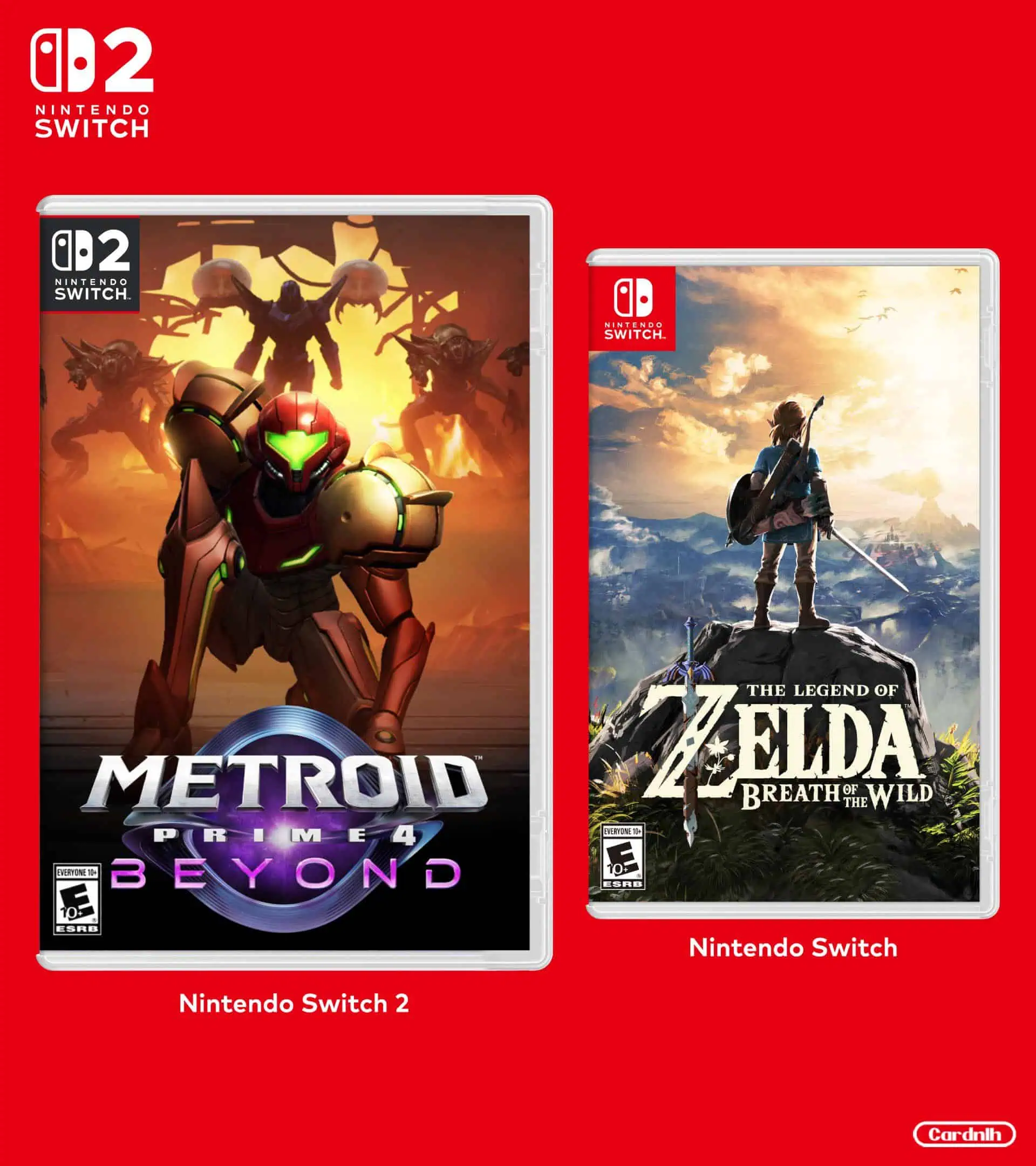 Nintendo Switch 2 and Nintendo Switch Game Cases