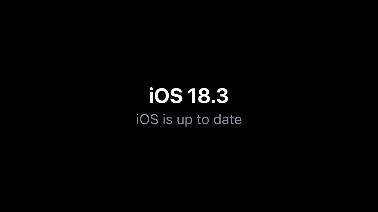 iOS 18.3 Software Update Screen on an iPhone