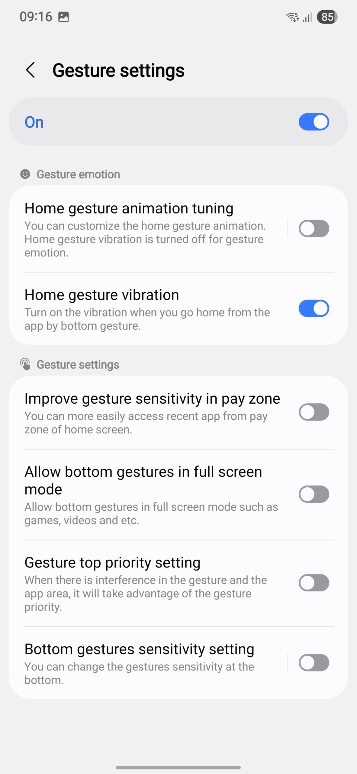 A screenshot of Home Up updated for One UI 7