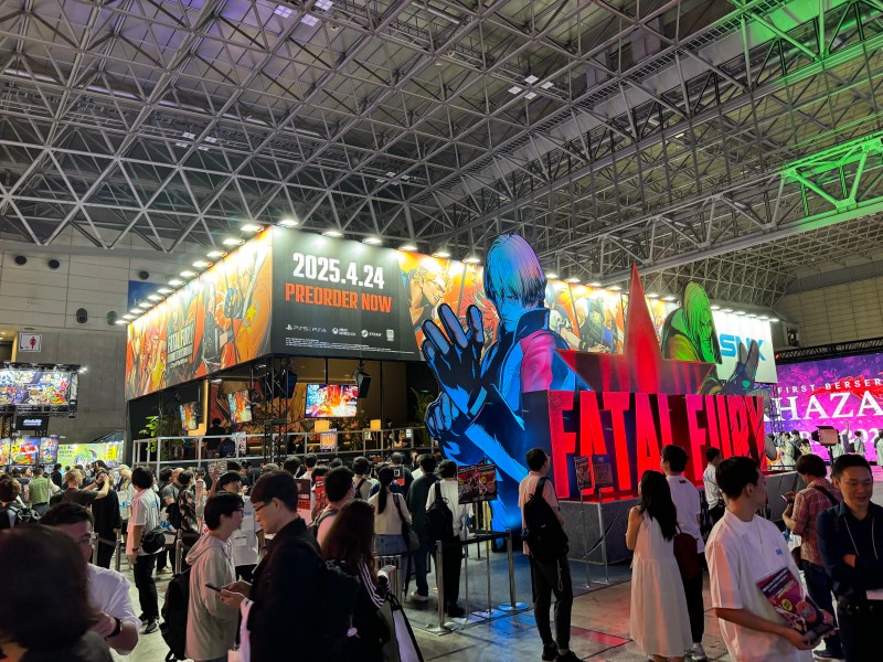 SNK had a busy booth at the Tokyo Game Show.