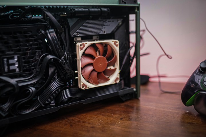 A Noctua cooler installed in a PC.