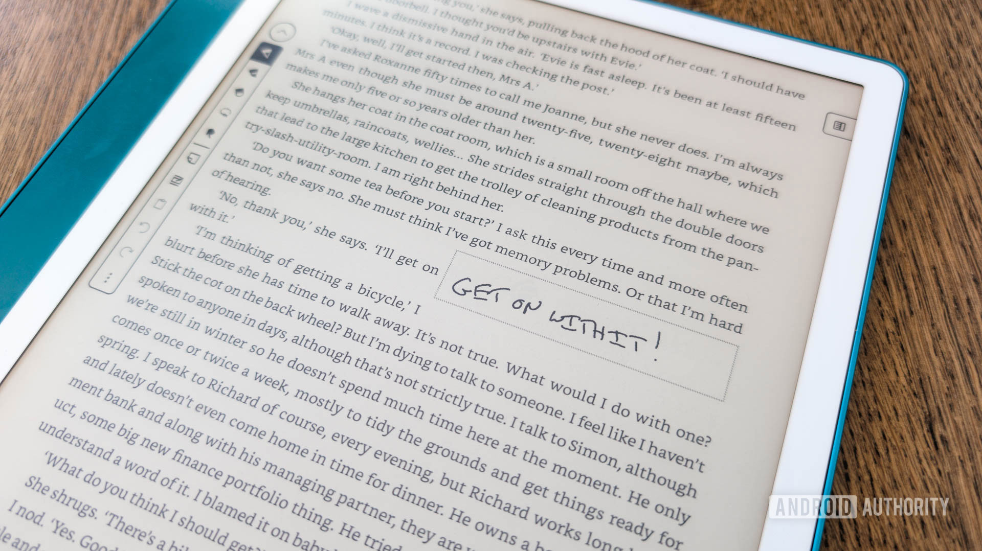 Amazon Kindle Scribe (2024) Active Canvas Saved Note