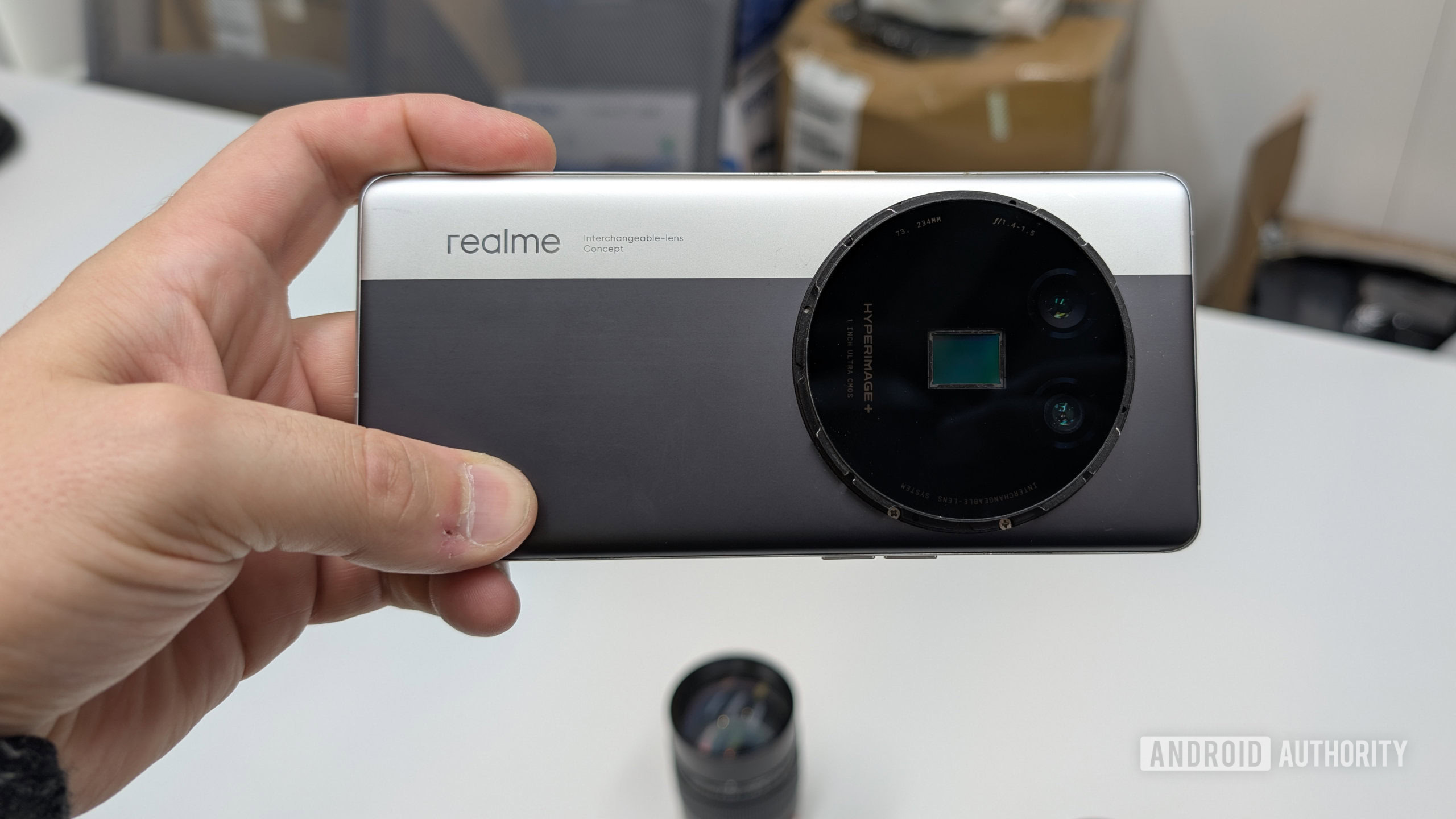 The realme concept phone shown off at MWC 2025.