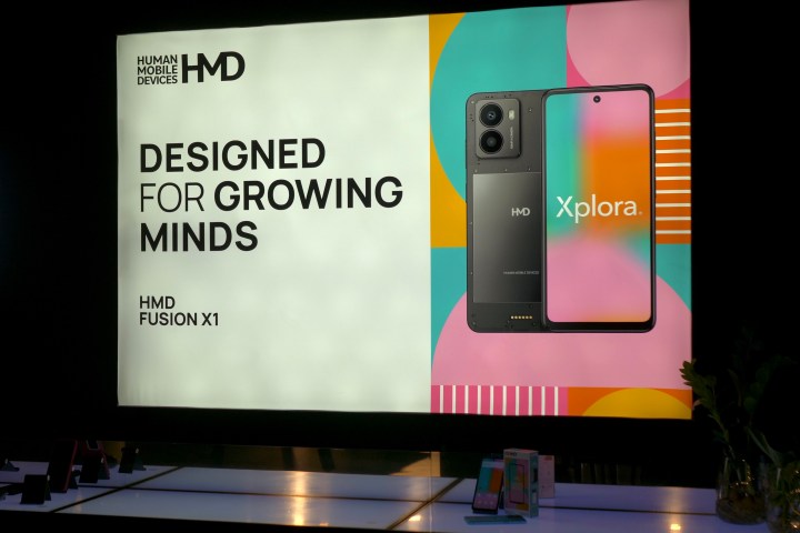 A poster showing the HMD Fusion X1.