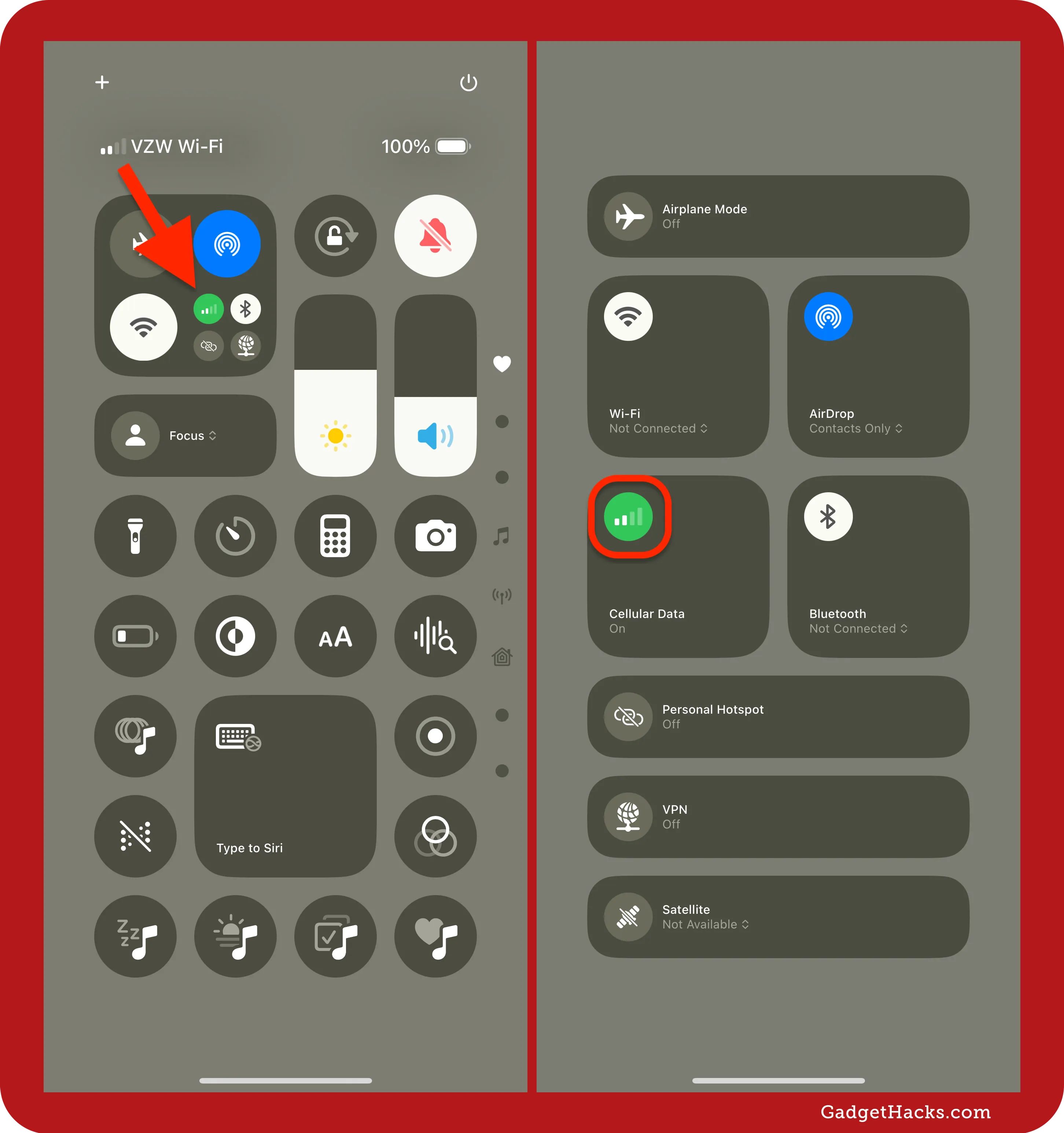 In iOS 18.4, the Control Center's Cellular control now shows the actual signal strength vs. just full bars.