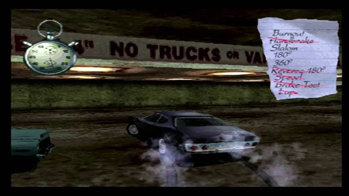 The tutorial level in Driver.