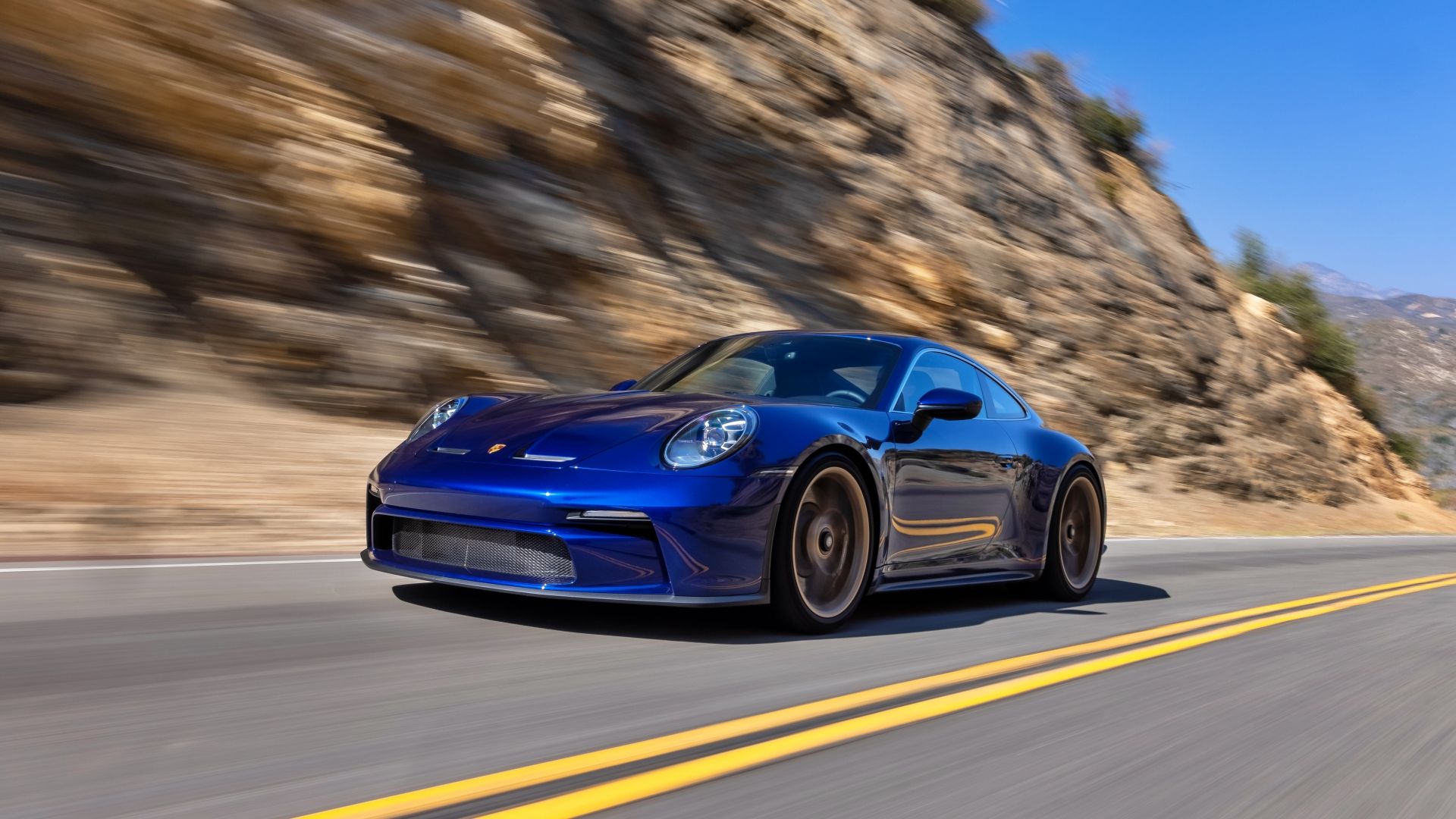 Blue 2022 Porsche 911 GT3 Touring