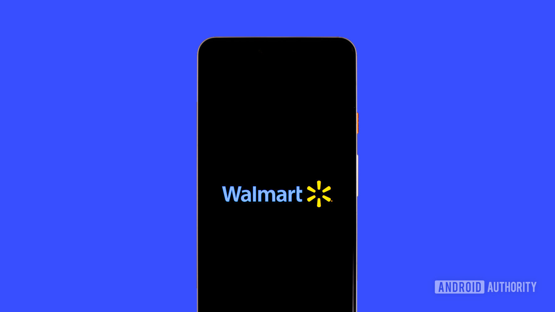 Walmart logo on phone stock photo