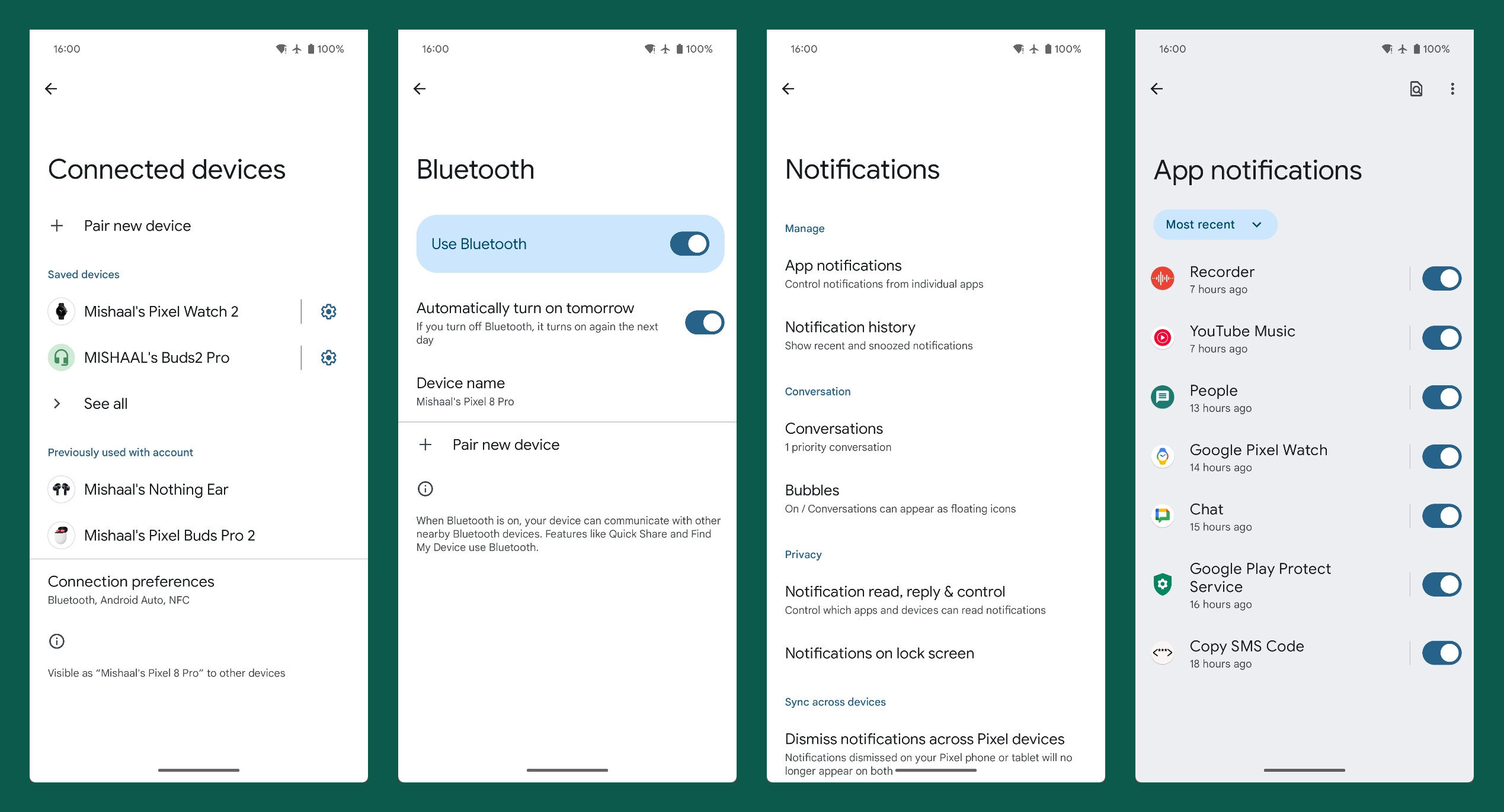 Android 16 current Settings design in light 1