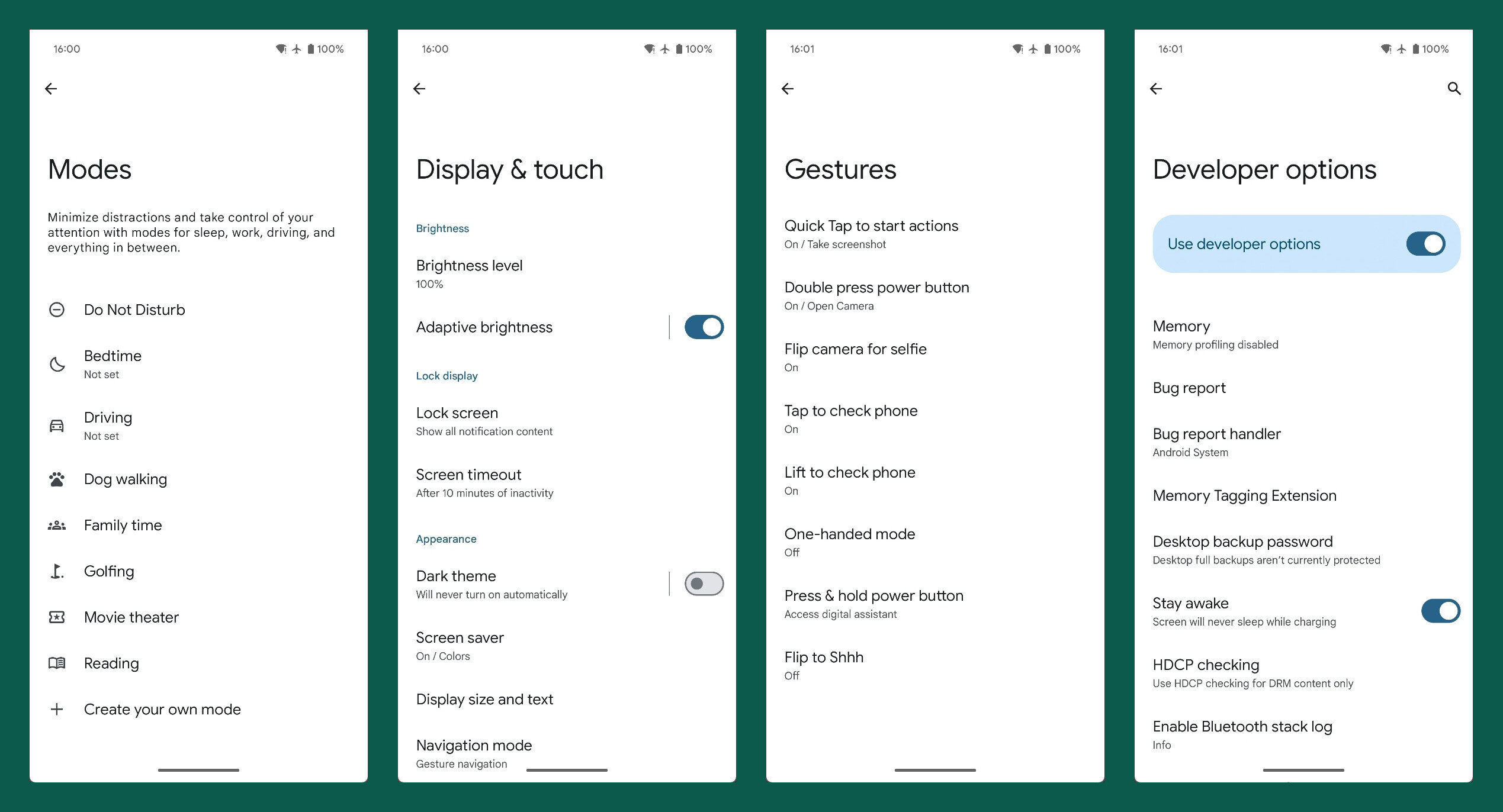 Android 16 current Settings design in light 2