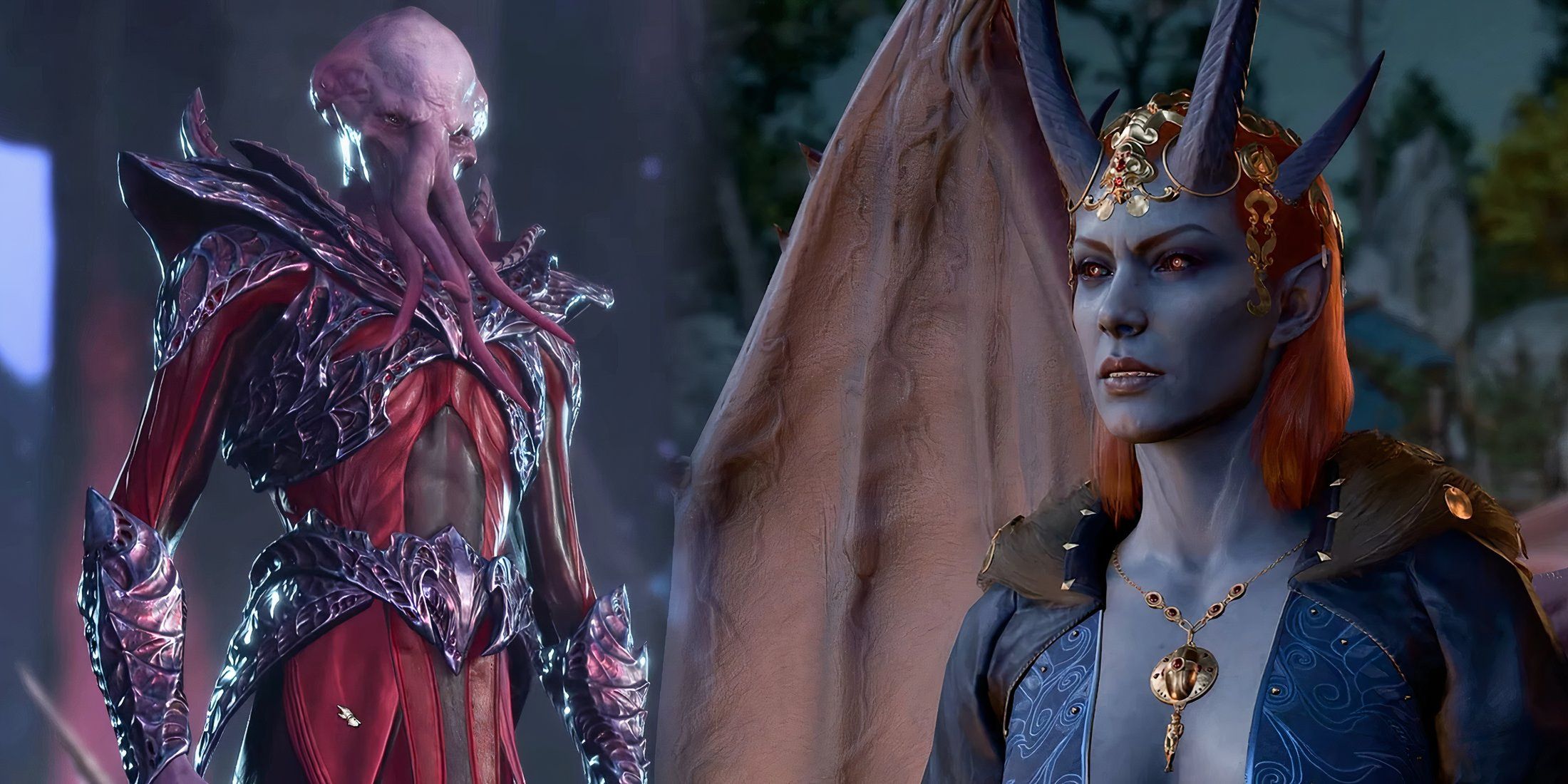 Mindflayer tav and Mizora in Baldur's Gate 3