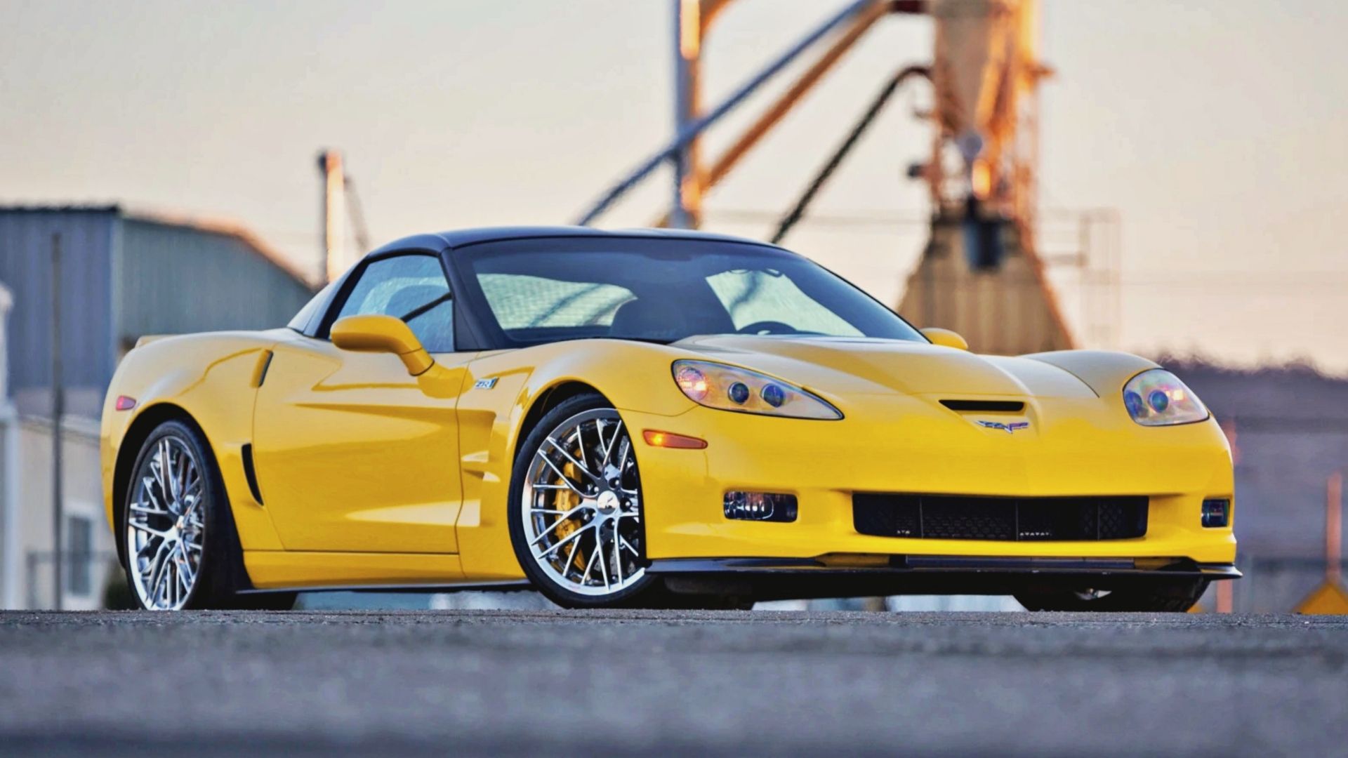 Yellow 2013 C6 Chevrolet Corvette ZR1