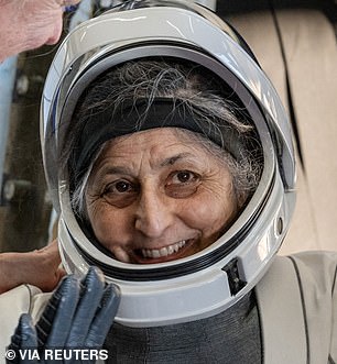 AFTER: After her extended stay in space, health experts warn that Suni Williams may have serious health complications