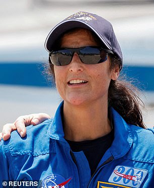 BEFORE: Suni Williams poses for a photo during preparations for the Boeing Starliner launch