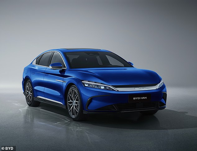 The new technology will be debuted in the updated version of BYD's Han L saloon, which goes on sale later this year priced from under £30,000