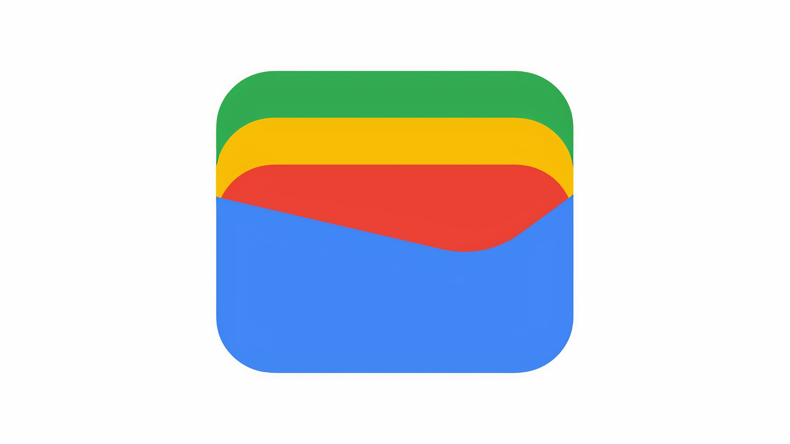 Google's multicolored bifold wallet Google Wallet logo.