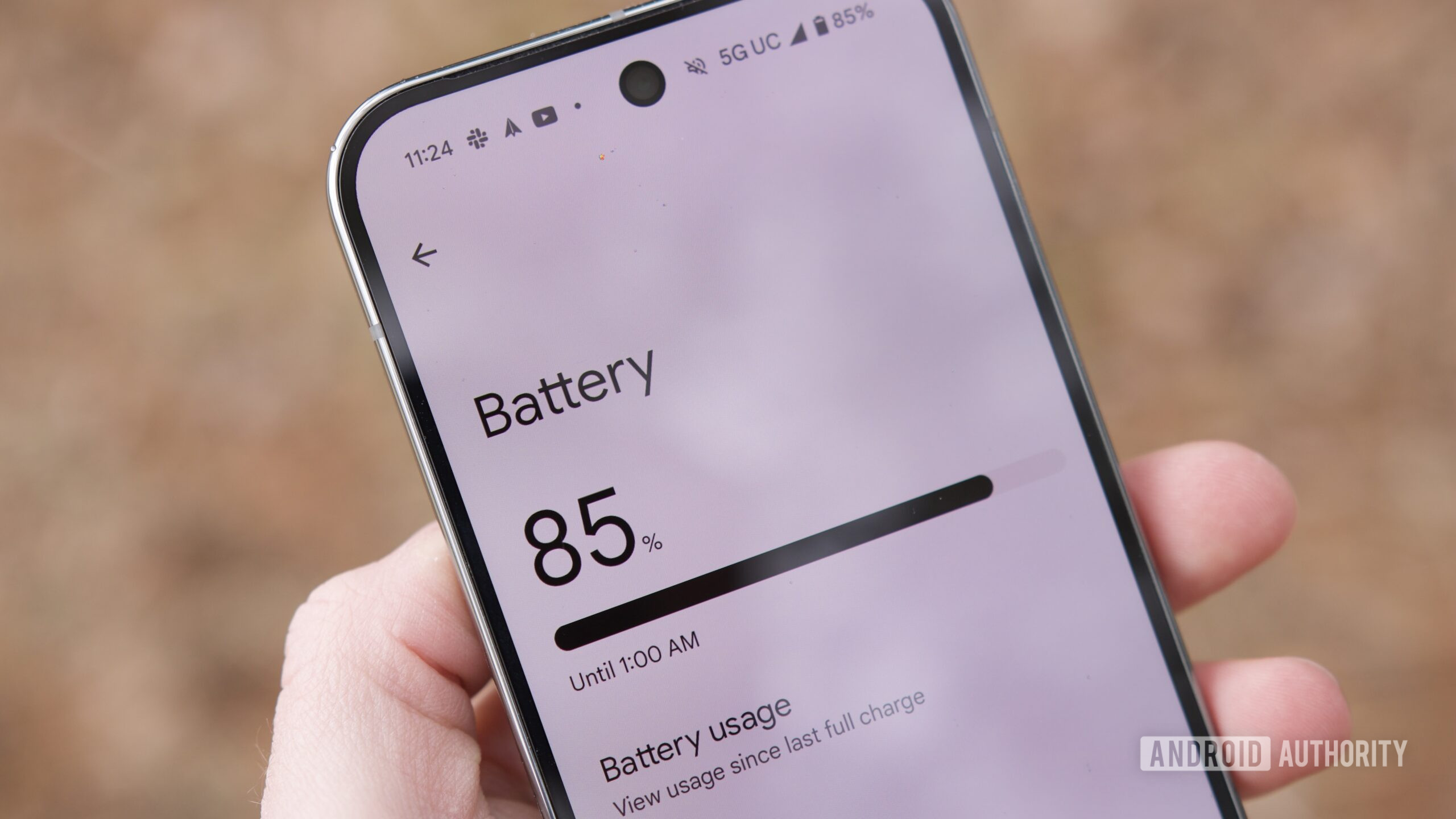 Pixel 9 Pro battery settings page.