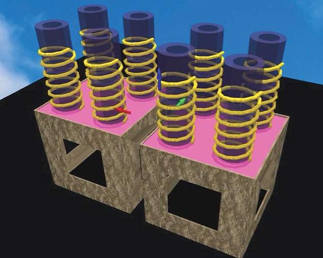 The shafts were said to be connected to larger, cubic structures. The team said there could be a hidden city below all three pyramids